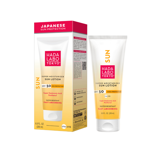 Hada Labo Tokyo Super Moisturizing Sun Lotion SPF50+ Fast Absorbing 200ml