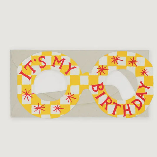 Hadley It's My Birthday Glasses Card - Precious Sparkle