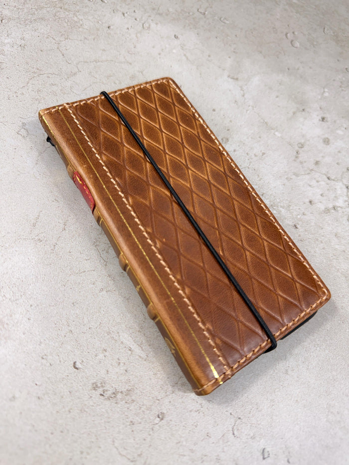 Handmade Leather Book Wallet Case for Galaxy S21 S22 S23 S24 S25 Ultra