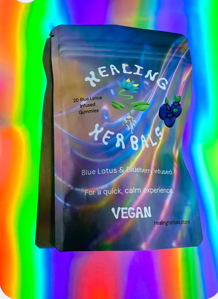Healing Herbals - Blue berry Lotus, L-theanine & Gaba Gummies - Blueberry Flavor