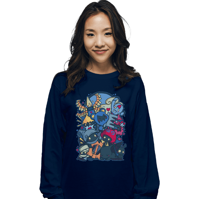 Long Sleeve Shirts, Unisex / Small / Navy