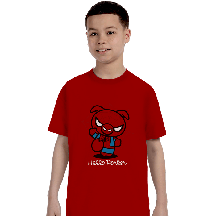 Shirts T-Shirts, Youth / XL / Red Hello Porker