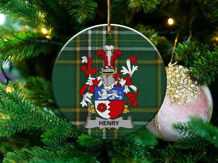 Personalized Family Crest Christmas Ornament