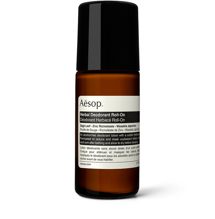 50ml bottle of Aesop Herbal Deodorant Roll-On
