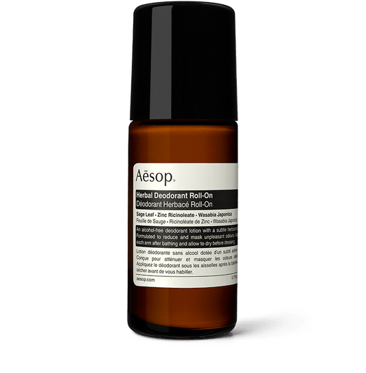 50ml bottle of Aesop Herbal Deodorant Roll-On