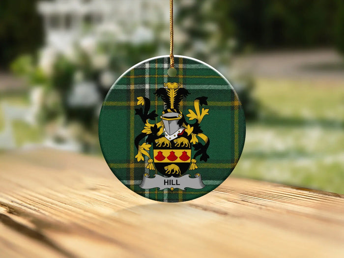 Personalised Family Crest Round Ornament