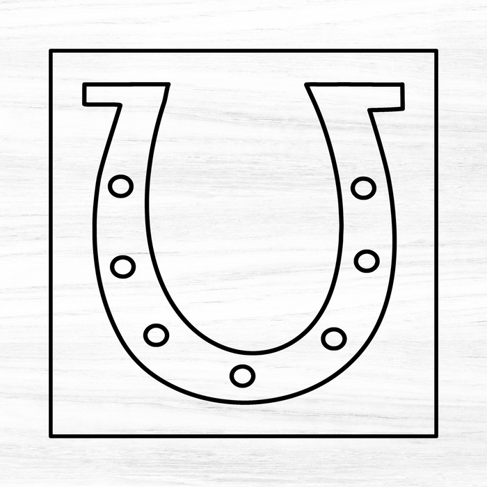 Horse shoe Acrylic Router Template