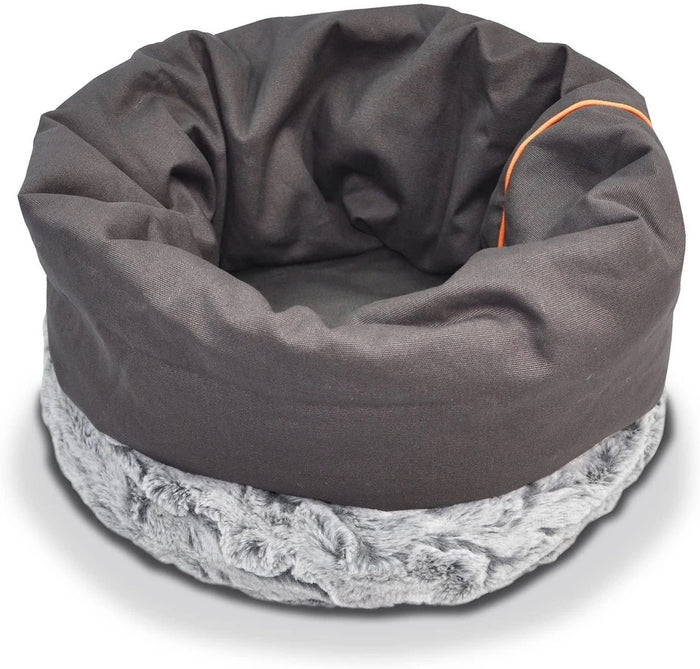 Husky Gray Snuggle Dog Bed - Large