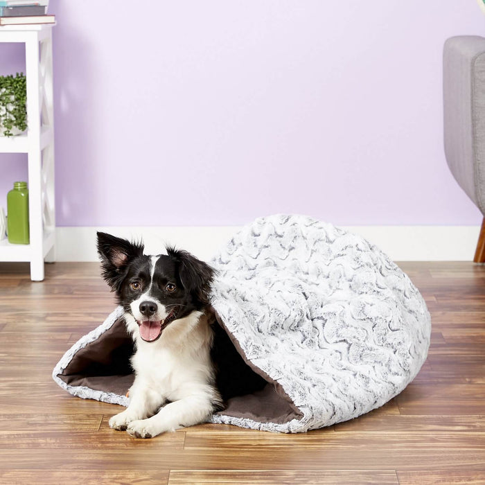 Husky Gray Snuggle Dog Bed - Large