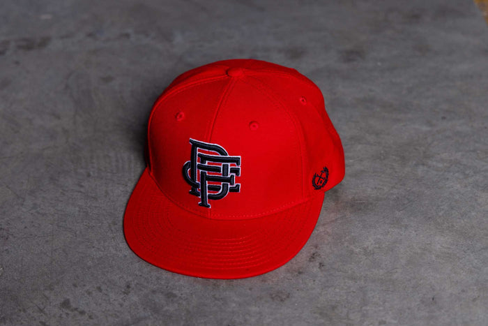 Icon Snapback - Black, White / Red