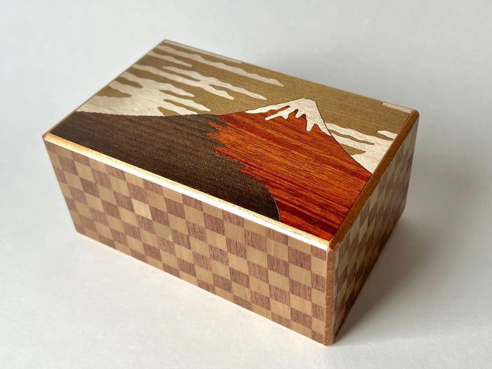 5 Sun 10 Step Aka Fuji Japanese Puzzle Box