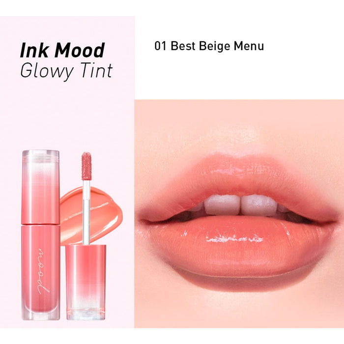 Peripera Ink Mood Glowy Tint #01 BEST BEIGE MENU Nudie Glow Australia