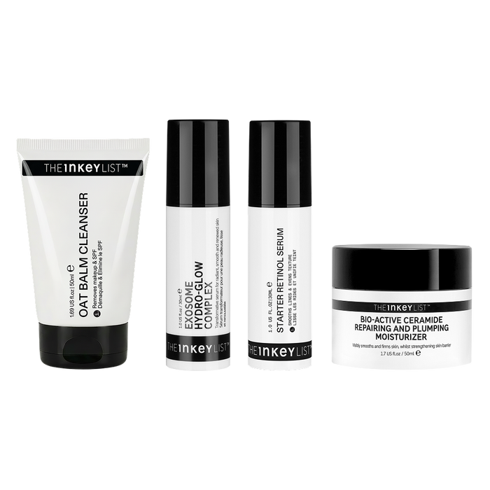 Set of skincare products from The INKEY List on a white background
