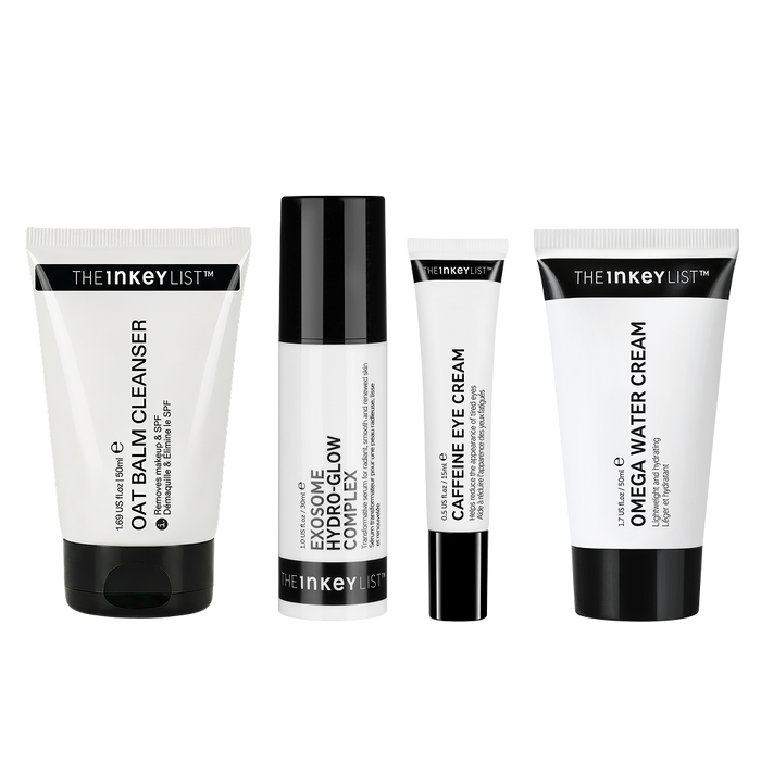 Set of skincare products from The INKEY List on a white background