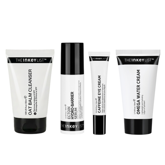 Set of skincare products from The INKEY List on a white background