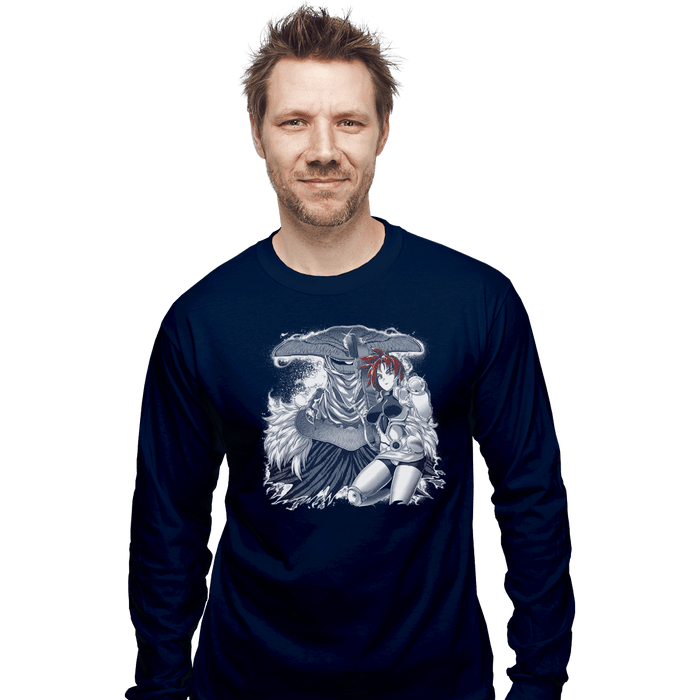 Long Sleeve Shirts, Unisex / Small / Navy