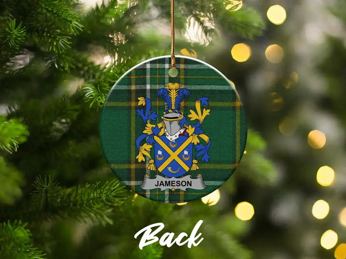 Personalized Family Crest Christmas Tree Ornament