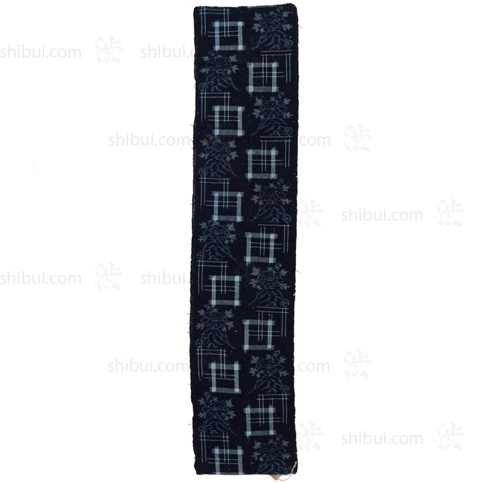 Japanese Indigo Egasuri Ikat Panel