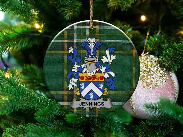 Family Crest Personalized Christmas Ornament