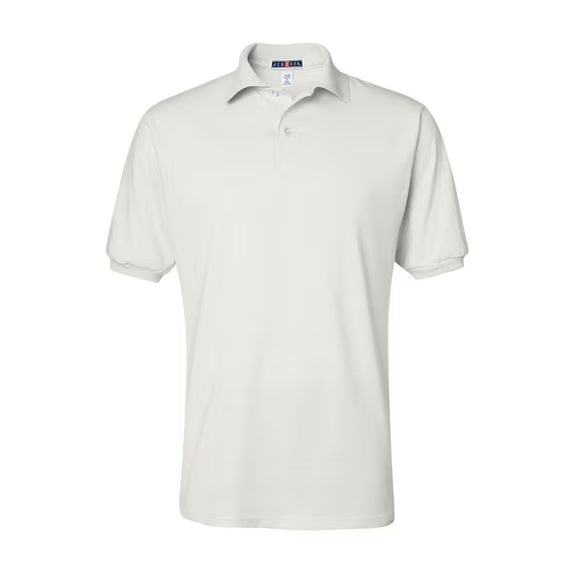JERZEE-SPOTSHIELD- WHITE POLO