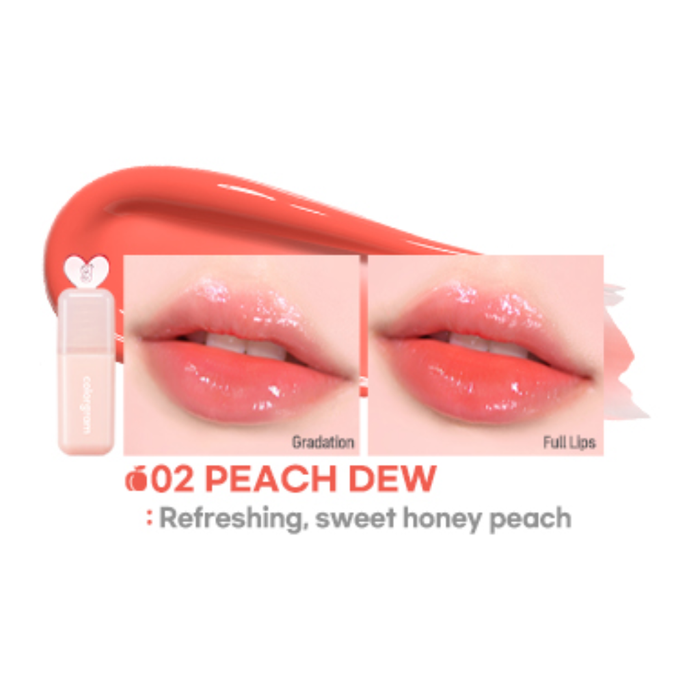 Colorgram Juicy Drop Tint 02 PEACH DEW Nudie Glow Australia