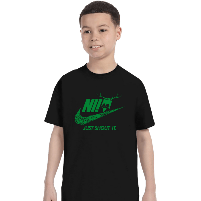 Shirts T-Shirts, Youth / XL / Black Just Shout It