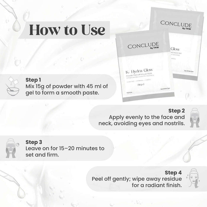 K-Hydra Glow Powder Peel Off Mould Mask | Collagen, Kakadu Plum & Ginseng