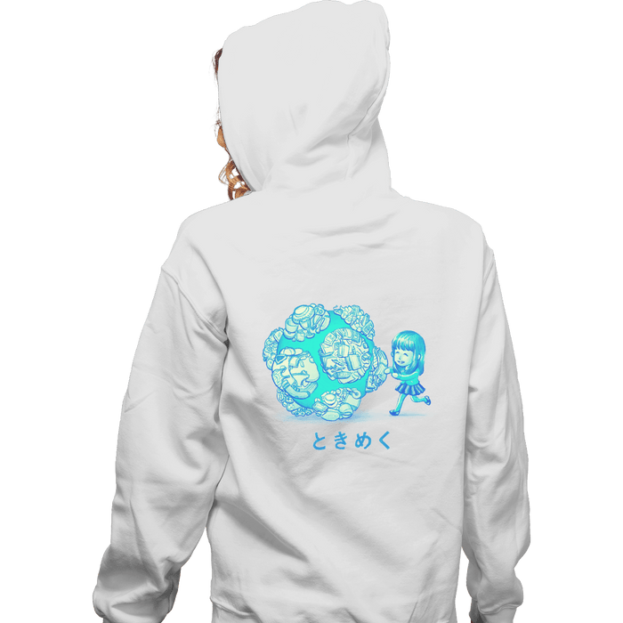 Zippered Hoodies, Unisex / Small / White
