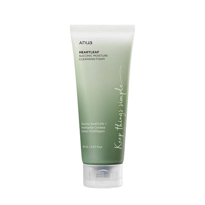 [Anua] Heartleaf Succinic Moisture Cleansing Foam 150ml-Luxiface.com