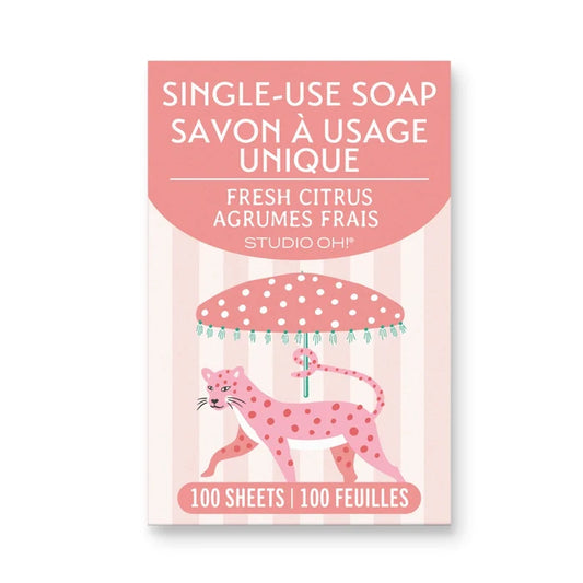 Leopard On Parade Single-Use Soap Sheets