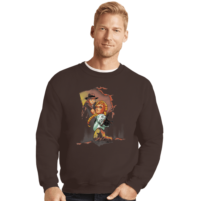 Crewneck Sweater, Unisex / Small / Dark Chocolate