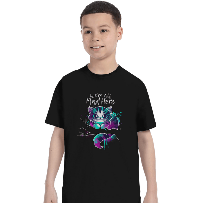 Shirts T-Shirts, Youth / XL / Black Mad Watercolor