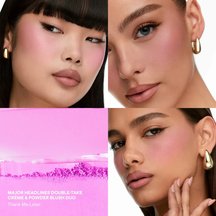 Major Headlines Double-Take Crème & Powder Blush Duo -  Thank Me Later