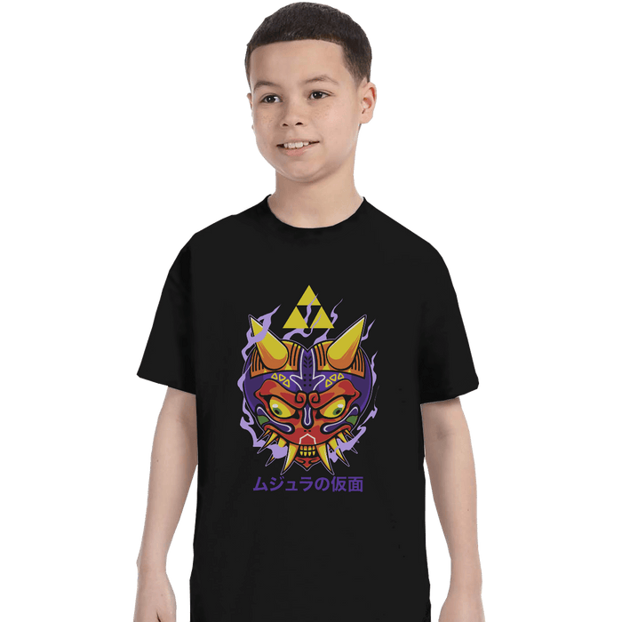 Shirts T-Shirts, Youth / XL / Black Majora's Oni Mask