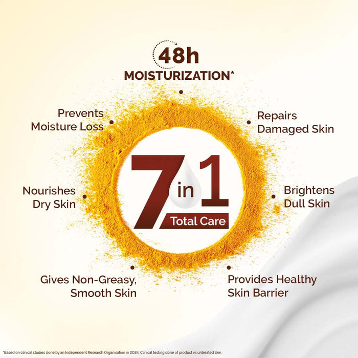 Mamaearth Ubtan Moisturizing Body Lotion with Turmeric & Saffron for Glowing Skin - 400 ml