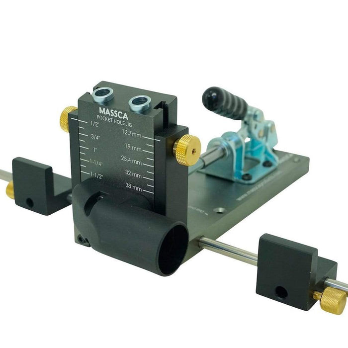 Massca M2 PRO Aluminum Pocket Hole Jig System Bundle