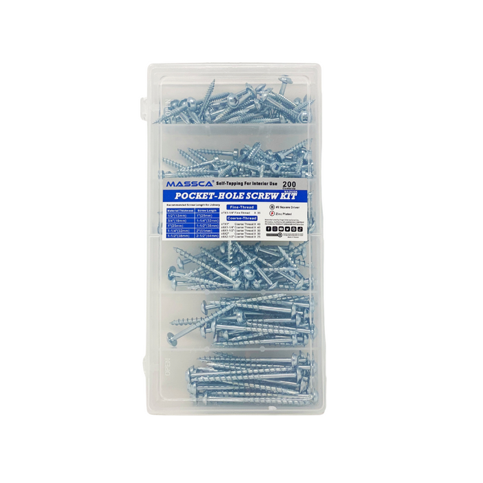 Massca M2 PRO Aluminum Pocket Hole Jig System Bundle