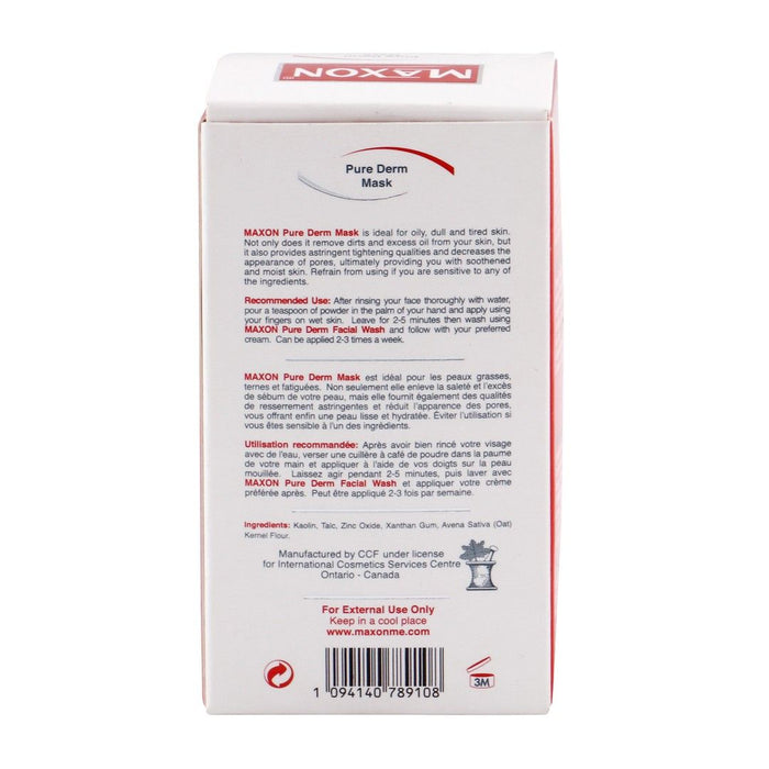 Maxon Pure Derm Face Mask Powder, 15g - Makkah Pharmacy