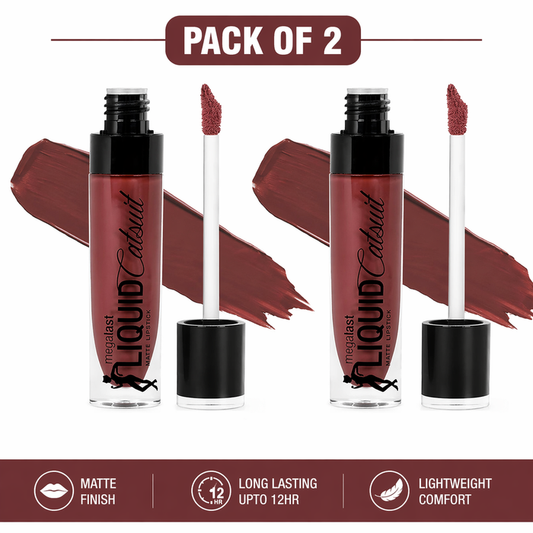 Megalast Liquid Catsuit Matte Lipstick - Give Me Mocha - Pack of 2
