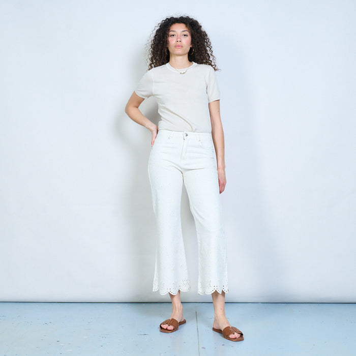 Micro stud embellished trousers wholesale