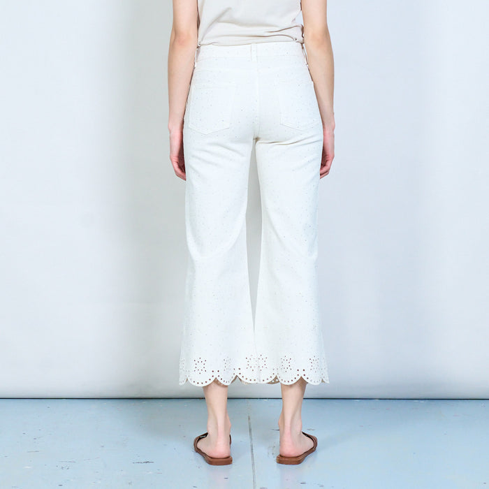 Micro stud embellished trousers wholesale
