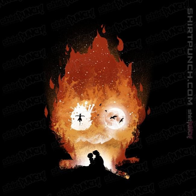 Shirts Magnets / 3"x3" / Black Midnight Calcifer
