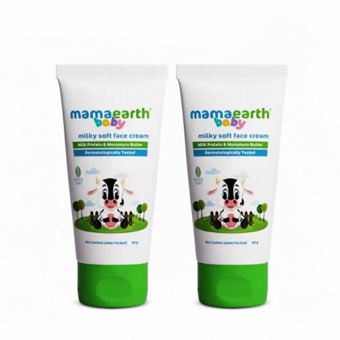 Milky Soft Face Cream With Murumuru Butter for Babies, 60g (Pack of 2)