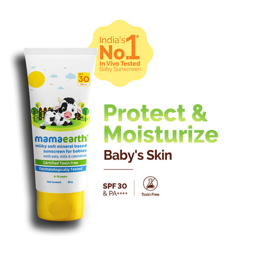 Milky Soft Mineral Sunscreen SPF 30 PA+++ for babies 80g