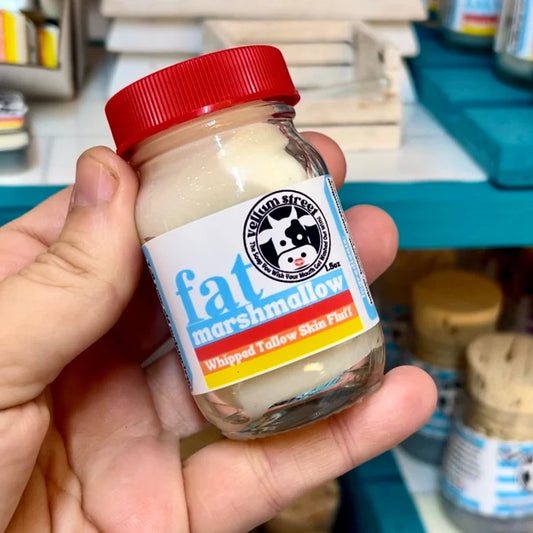 mini me fat marshmallow whipped tallow skin fluff