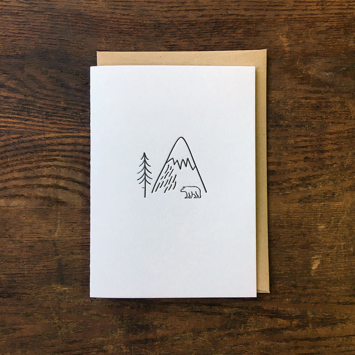 Minimal Adventure Letterpress Cards