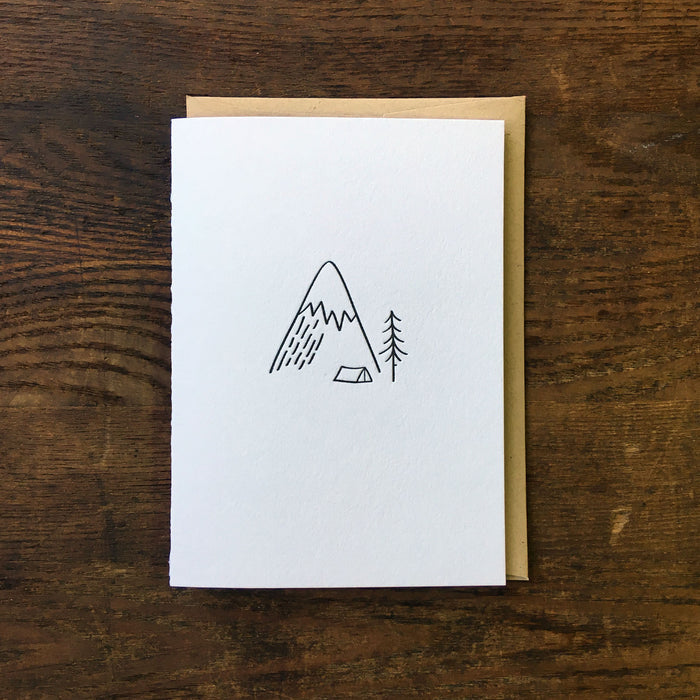 Minimal Adventure Letterpress Cards