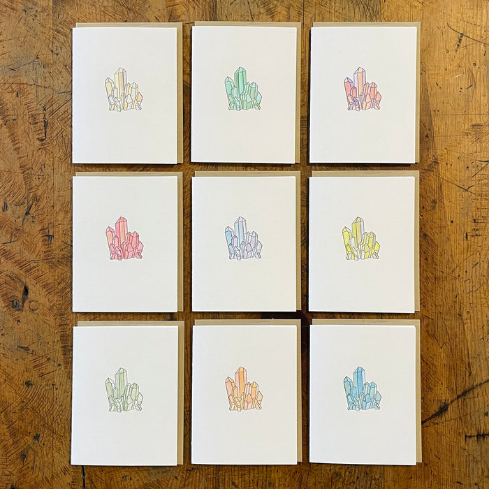Minimal Adventure Letterpress Cards
