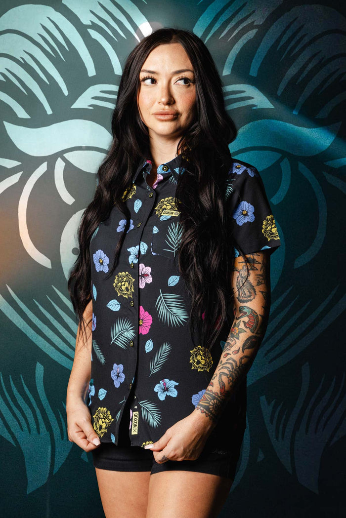 Miss May I Women's Short Sleeve Party Shirt