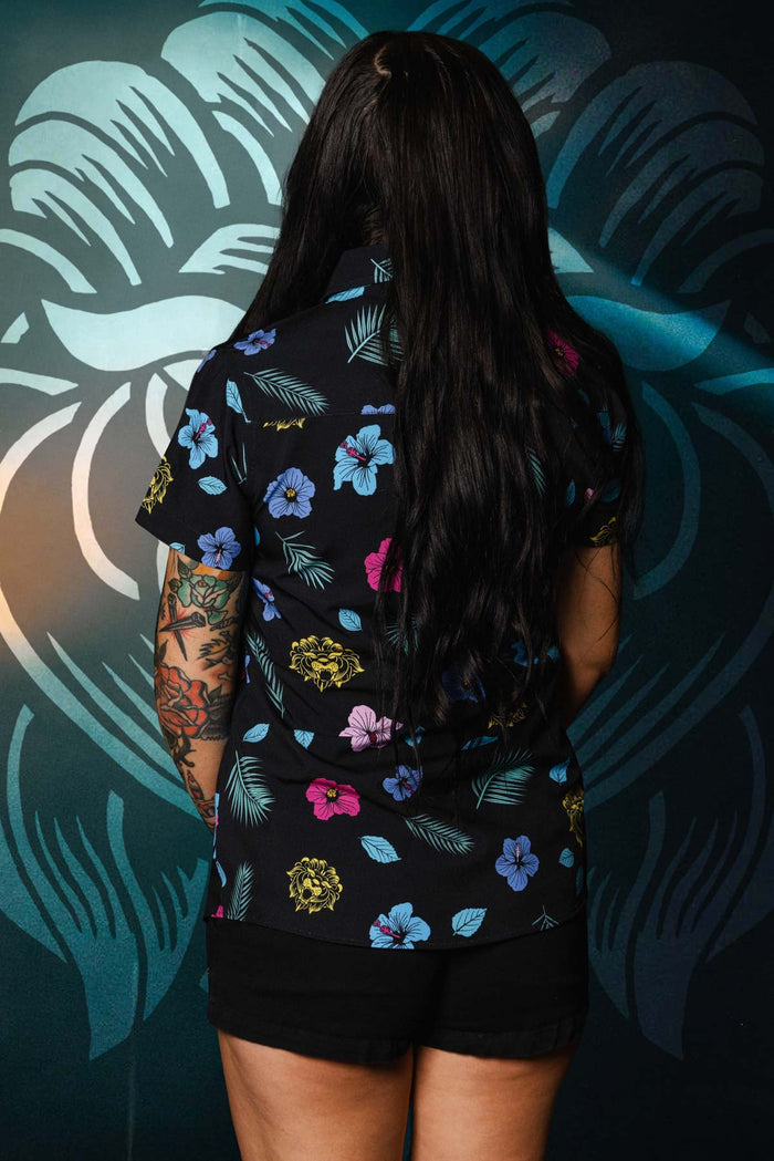 Miss May I Women's Short Sleeve Party Shirt